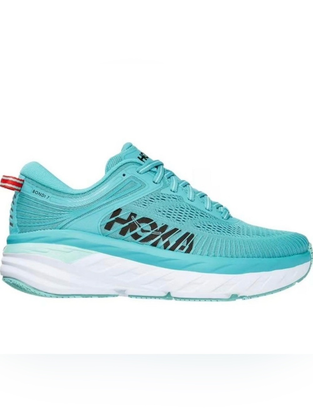Hoka Bondi 7 Teal & White Women's Running Shoes